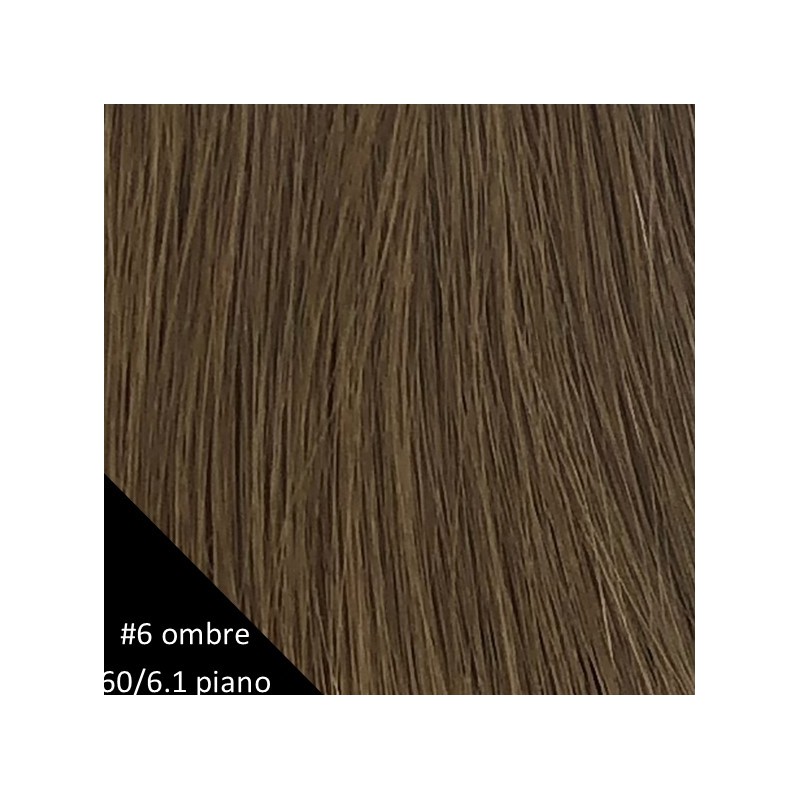 HairWeft kleur 6 (ombre) / 60/6.1 Piano